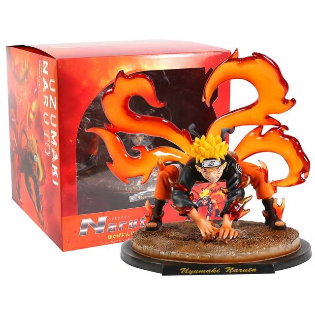 Action Figure Diorama Uzumaki Naruto Kyubi Kurama PT Studio Biju Nine tail Resin