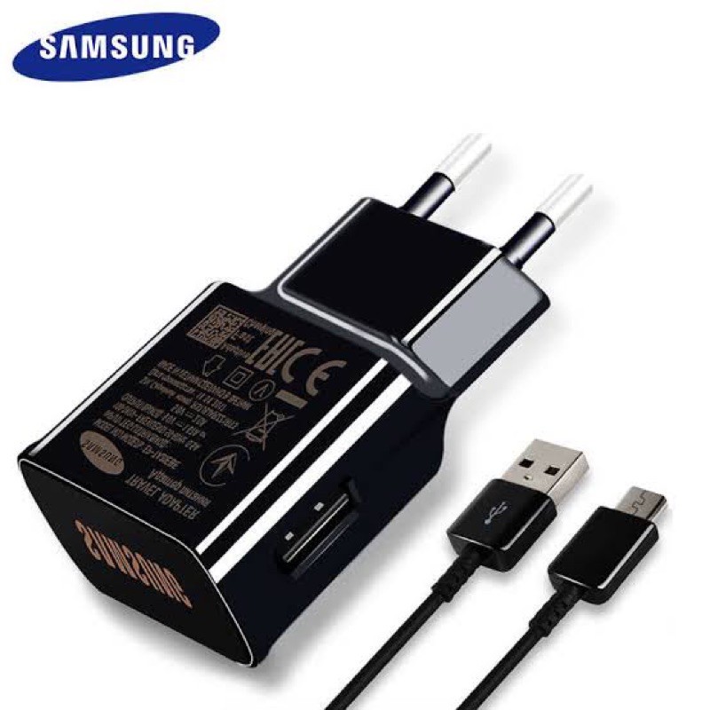 CHARGER SAMSUNG S6 S7 NOTE 5 MICRO USB ORIGINAL FAST CHARGING HITAM