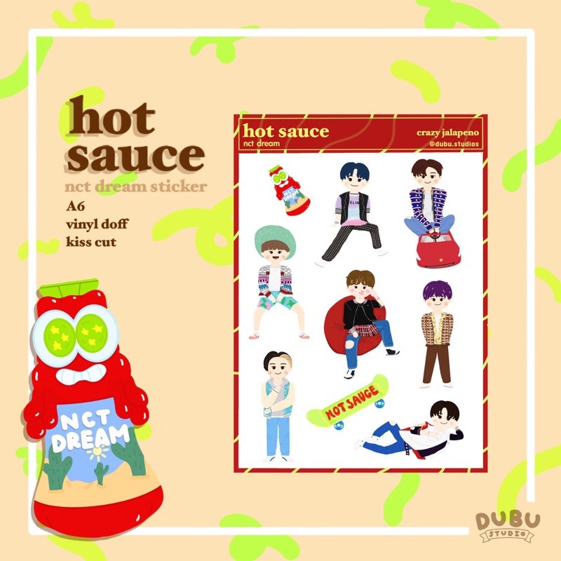 

NCT DREAM - Hot Sauce Sticker | fanmade by dubu studios