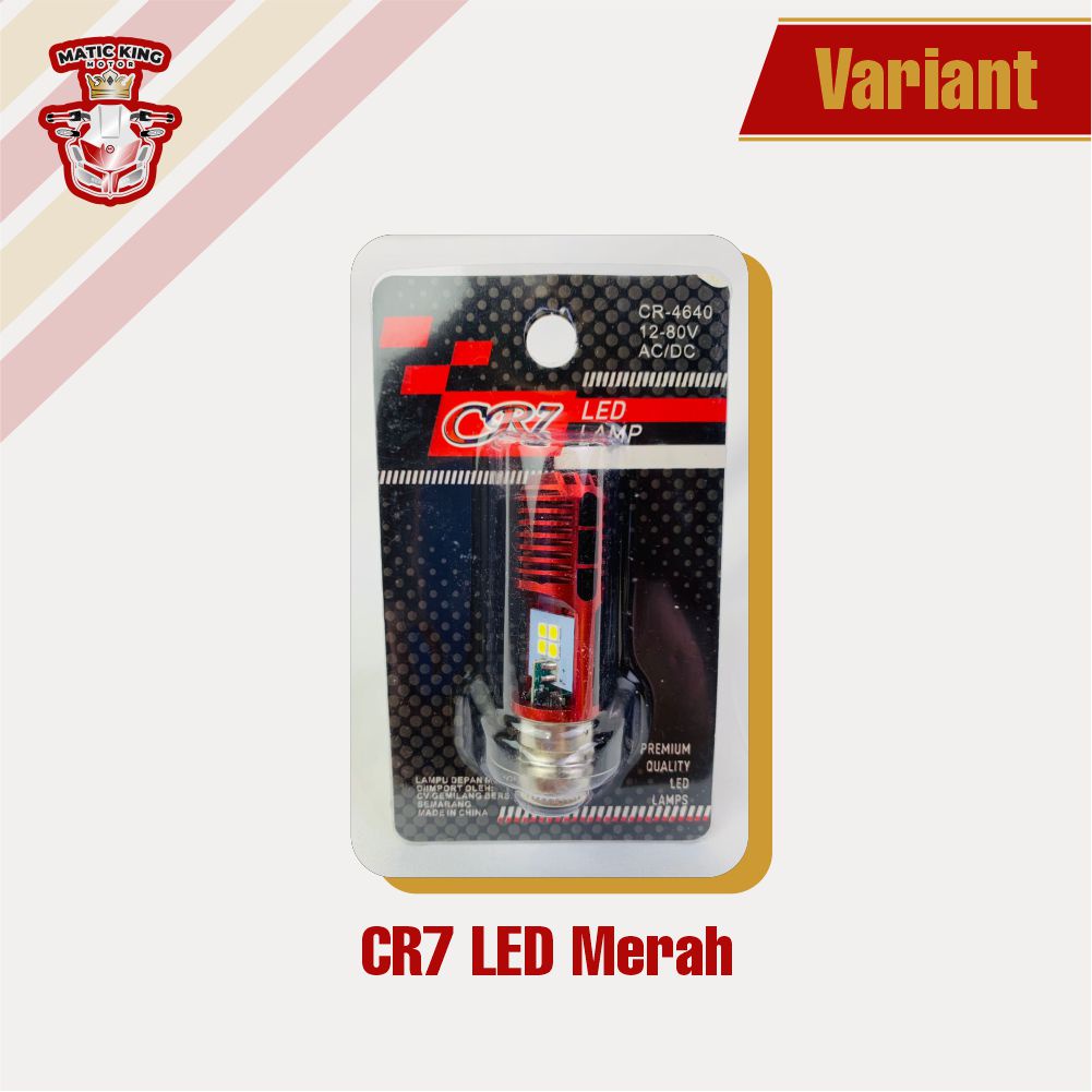 Bohlam depan LED Motor Xenon Look CR7 Kaki 1