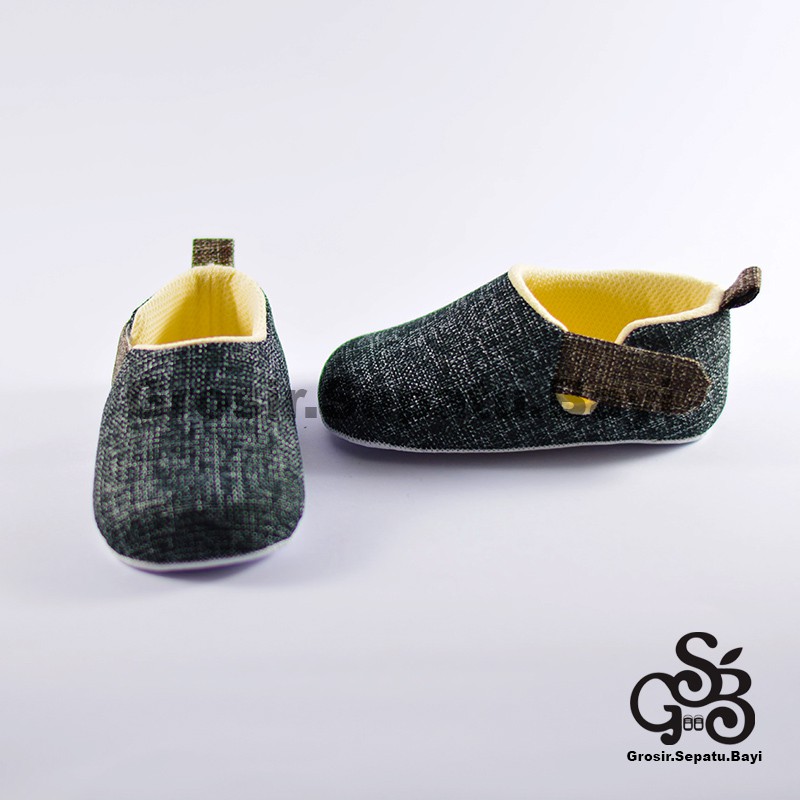 sepatu bayi baby shoes prewalker laki laki umur 2 sampai 14 bulan model velcro PREMIUM warna hitam