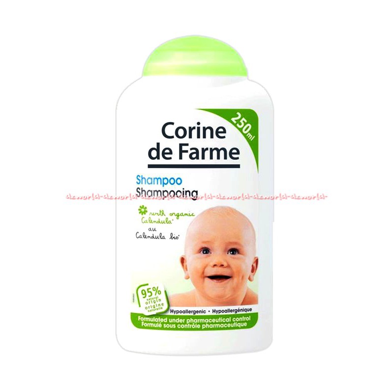 Corine De Farme Shampoo 250ml CDF Sampoo Bayi 95% Natural Origin