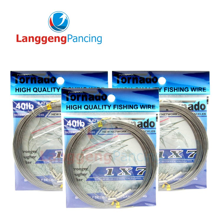 Neklin Set Klem Tornado 1x7 Trolling Leader Line