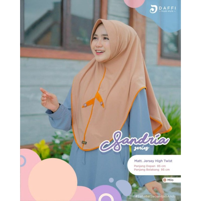SANDRIA DAFFI/JILBAB INSTAN/JILBAB JERSEY/ORI DAFFI