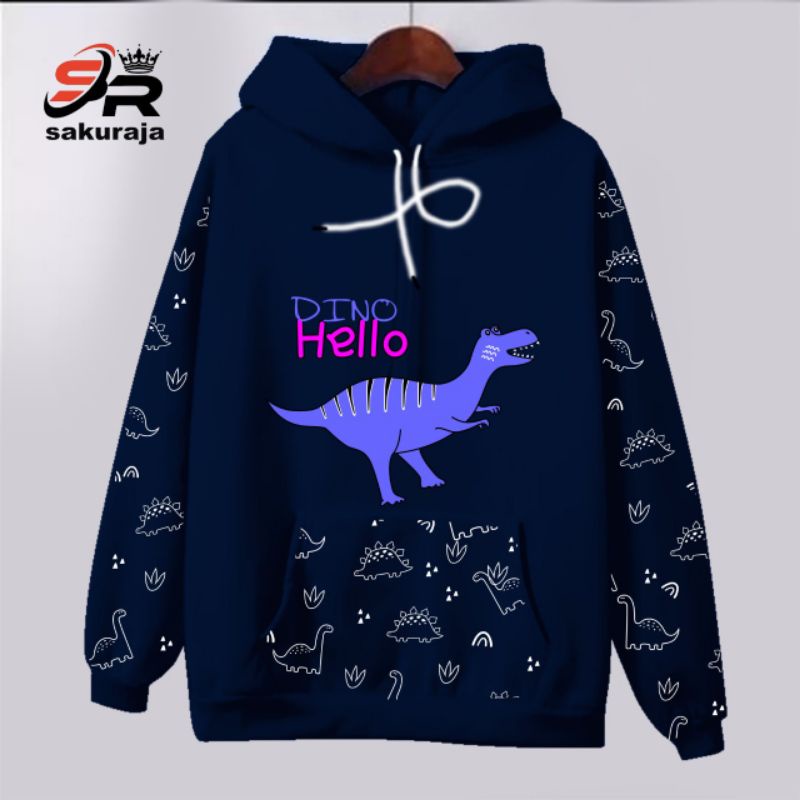 sweater hoodie anak baby Dino/umur 3-10 tahun bisa/COD