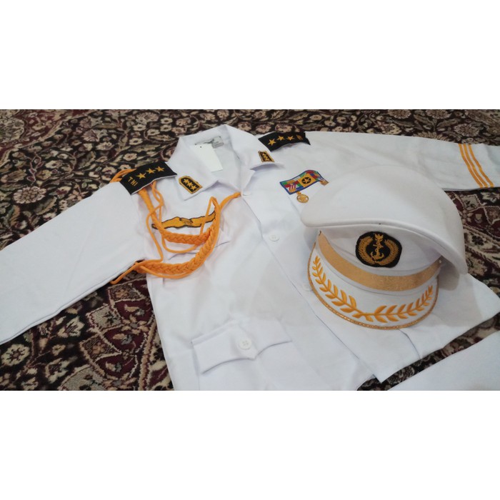 Setelan baju TNI angkatan laut / baju profesi anak /anak laki laki