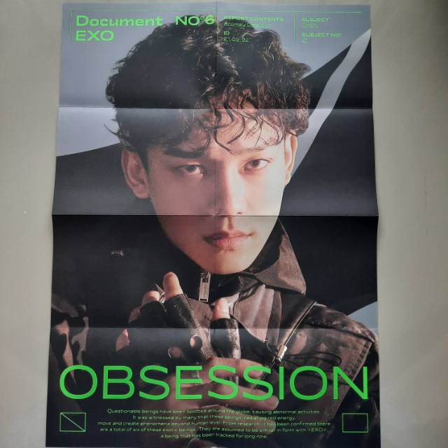 [OFFICIAL] EXO CHEN Folded Poster Obsession Album (EXO Ver.)
