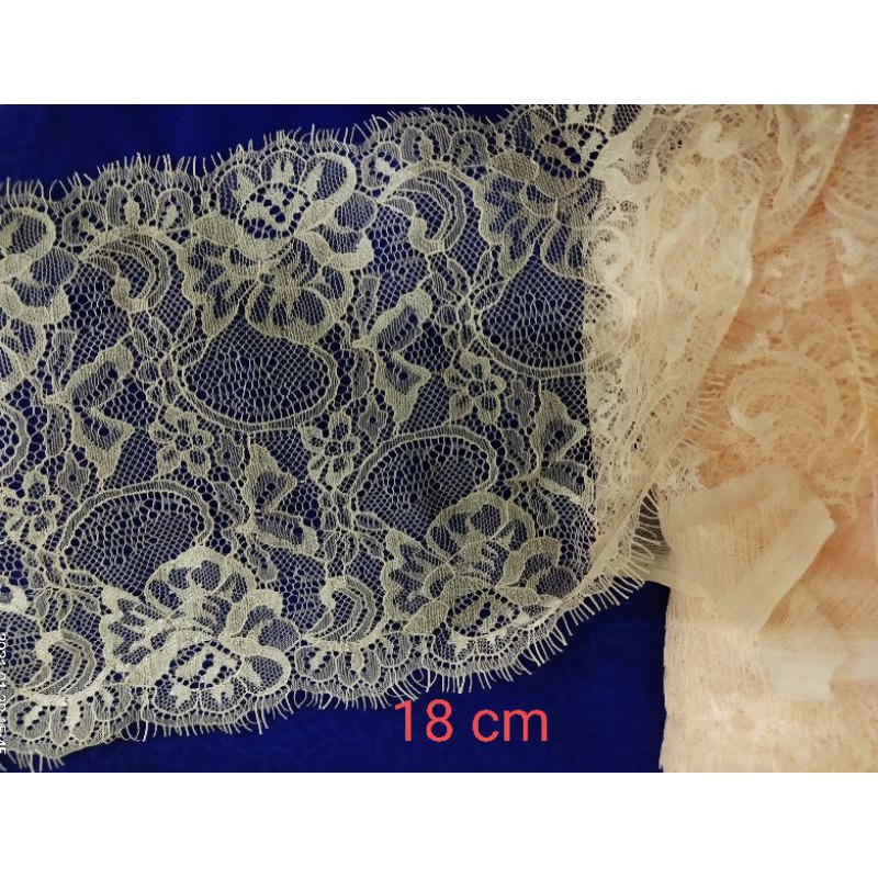 Renda brukat renda bordir kain renda mukena renda kebaya renda lebar kembang