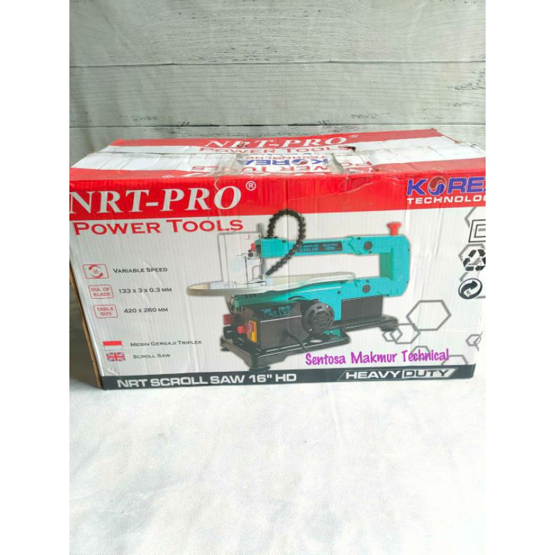 NRT PRO 16&quot; Scroll Saw Scrollsaw Gergaji Ukir Triplek Kayu Jigsaw Duduk