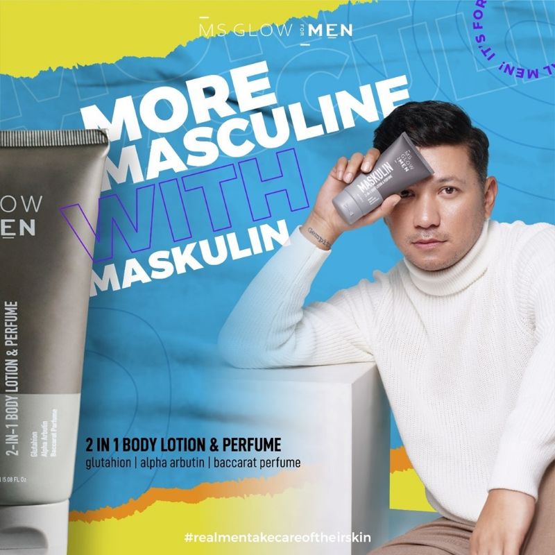 MS GLOW FOR MEN Skincare Pria Paket Perawatan Wajah Original