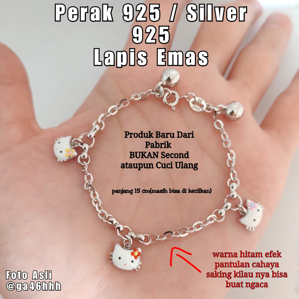 Gelang Kaki Bayi Baby Dan Anak Anak Perak Silver Anak Anak Bayi Asli Perak 925 Perempuan Kerincing g