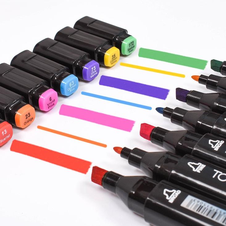 

[PROMO DB752] Touch Spidol Dual Side Fine Art Marker 24 / 30 / 40 / 48 / 60 / 80 / 168 / double headed marker set Multi Color Ready