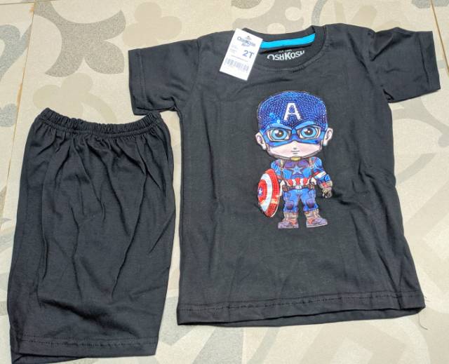 Setelan kaos led HERO