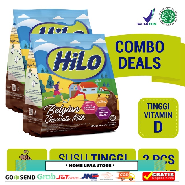 

HiLo Active Susu Bubuk Belgian Chocolate 2 x 300 gr