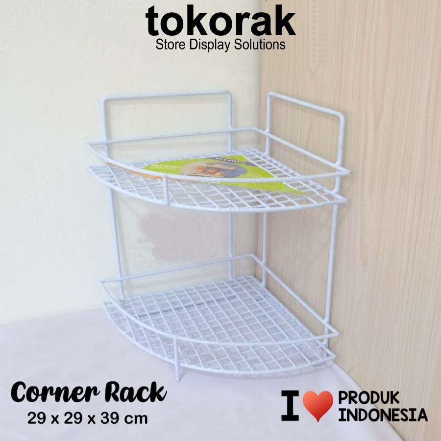 RAK SUDUT DAPUR KAMAR MANDI SERBAGUNA CORNER RACK MODELLINE GOJEK ONLY