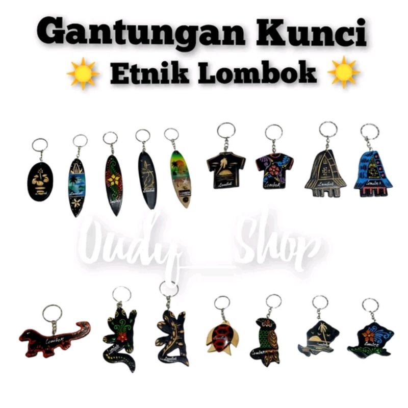 Gantungan Kunci Unik Oleh Oleh Souvenir Aksesoris Etnik Lombok