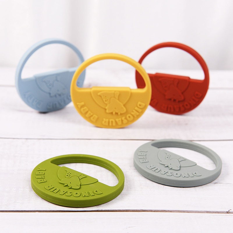 Mary Mainan Teether Silikon Bentuk Dinosaurus Untuk Bayi Perempuan, Ada 6 Model