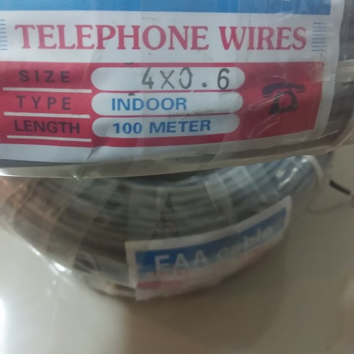 Kabel Telpon / Telepon EAA 4x0,6 @100m 4x0.6 Eterna