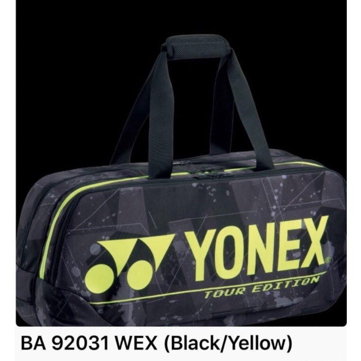 Tas Badminton Bulu tangkis Yonex Ba 92031 - Bag 92031 Model Kotak Black Lime