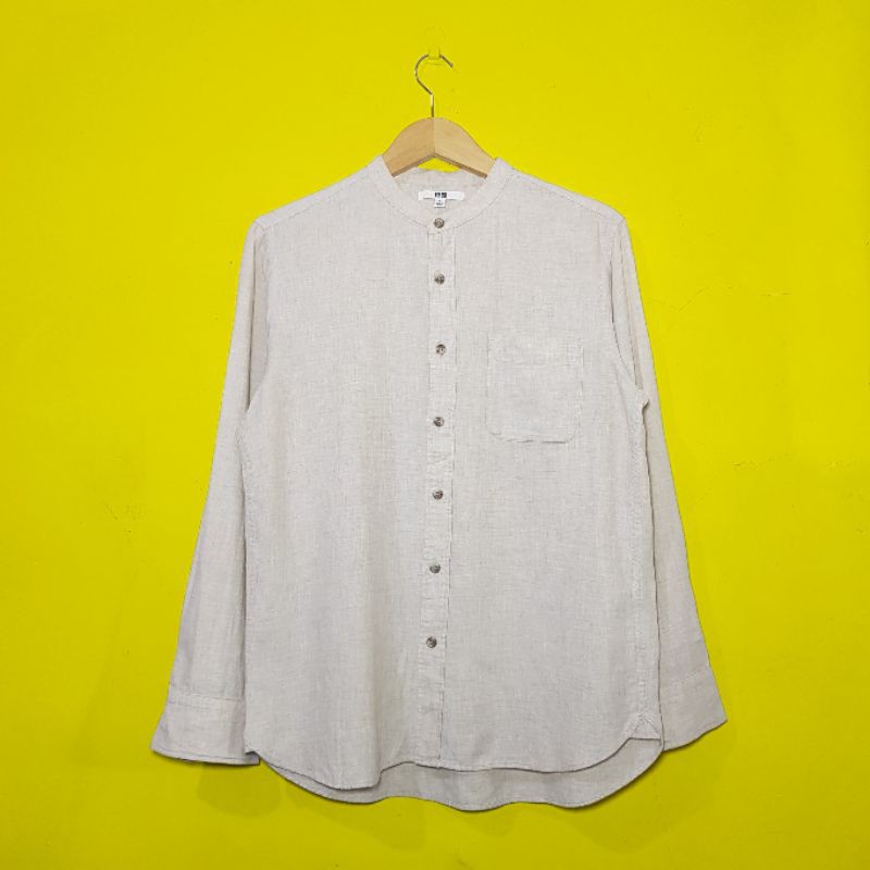 UNIQLO stand collar (or shanghai) shirt (KEMEJA)