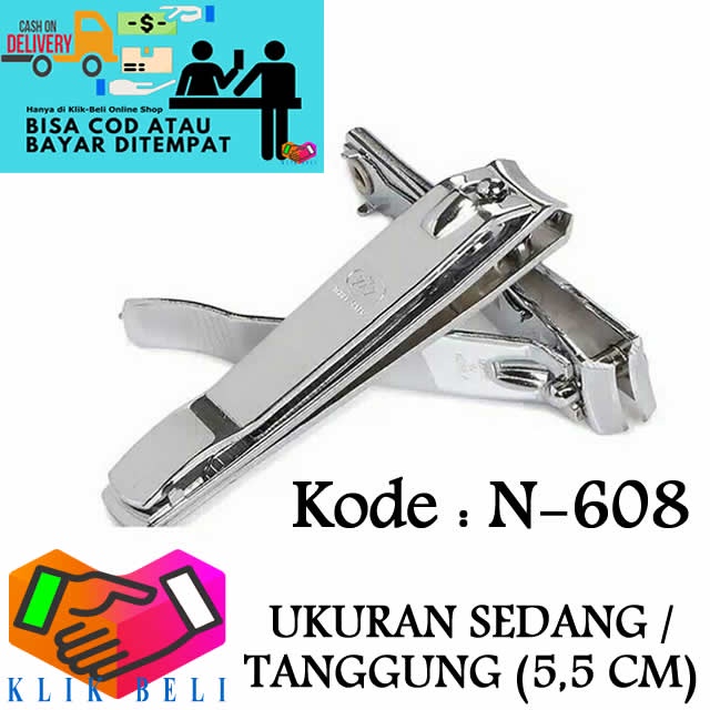 Gunting Kuku 777 UKURAN SEDANG / TANGGUNG Stainless Three Seven N-608