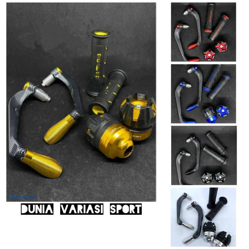 (Paket 3IN1) Proguard Carbon Sabit + Jalu As Roda + Hangrip Domino Universal