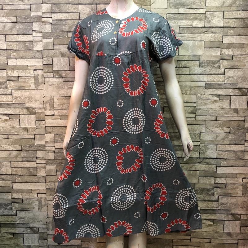 DASTER BALI MURAH MOTIF KEMBANG | BATIK AQILAH-KC 7