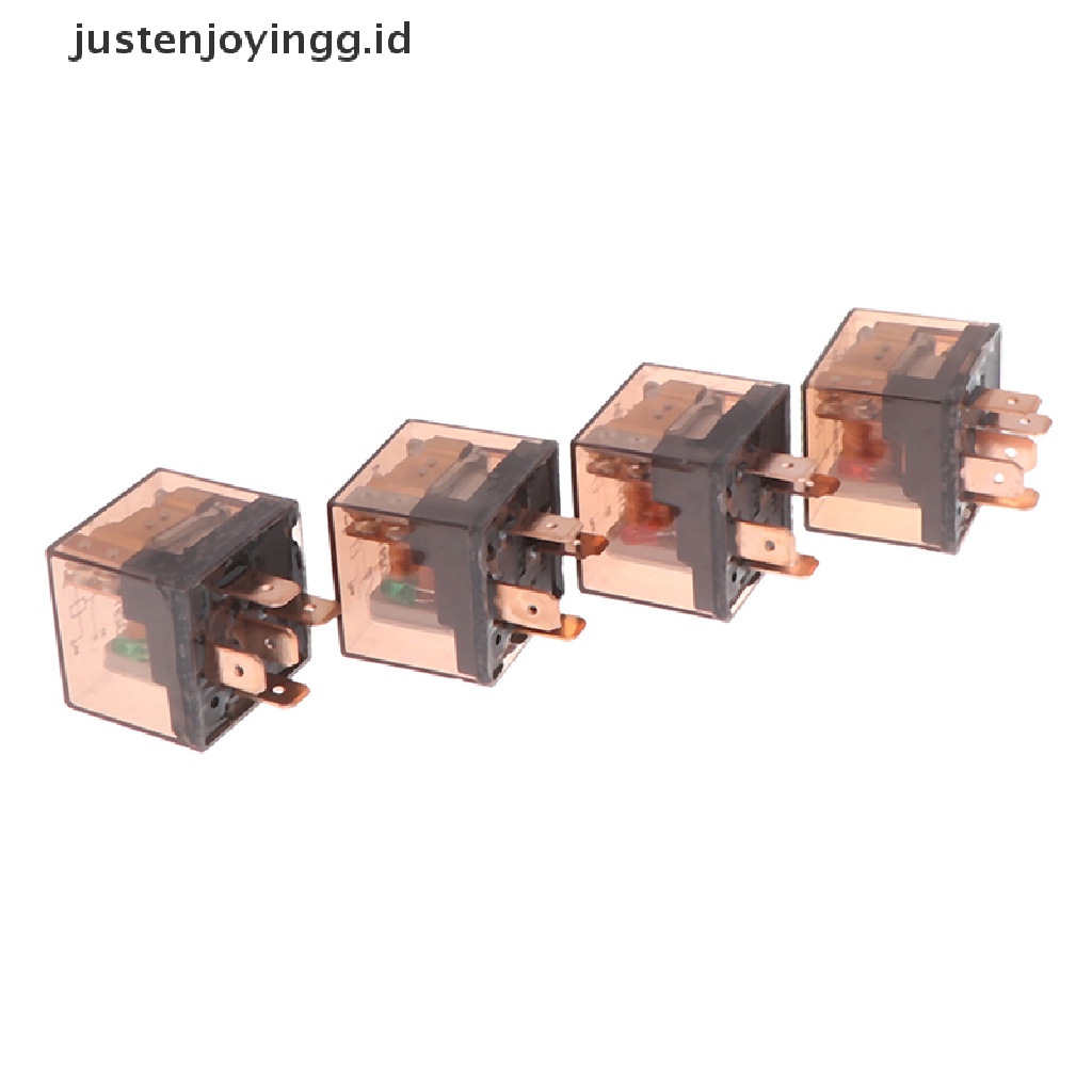 // justenjoyingg.id // Waterproof Automotive Relay 12/24V 80A 4/5Pin SPDT Car Control Device Car Relays ~