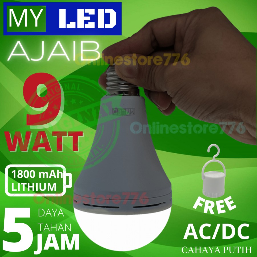 Lampu Emergency - Lampu Emergency Led - Emergency Lamp Led - Lampu Darurat MYLED AJAIB 9WATT - 9W