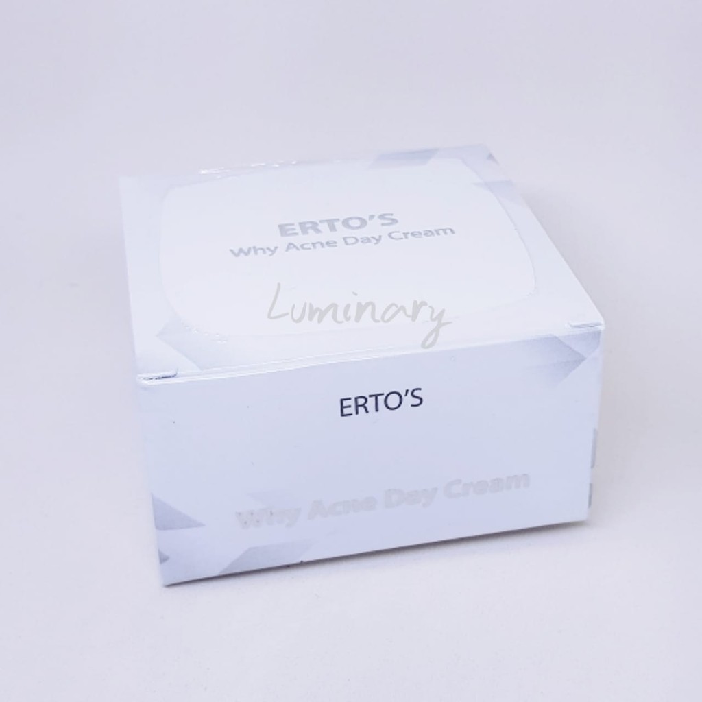 ERTOS WHY ACNE DAY CREAM TREATMENT SKINCARE BPOM KRIM SIANG PENGHILANG JERAWAT ORIGINAL BPOM