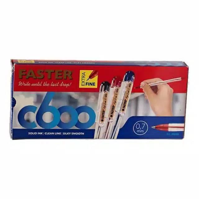 PULPEN C600 FASTER 0.7 MM - 1 LUSIN