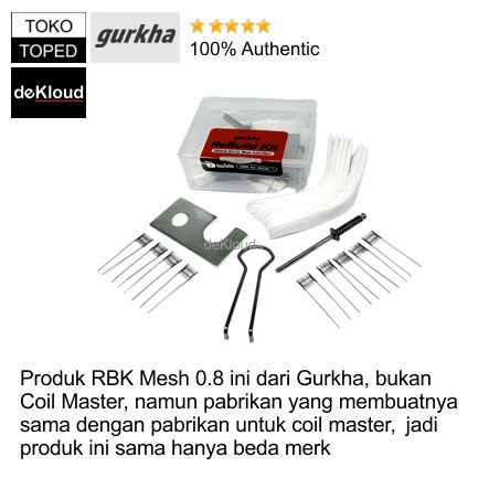 RBK for XROS Mesh Coil 0.8 ohm | GURKHA Rebuild Kit gk2 a2 xlim se ursa nano baby kuy koko prime artery pal 18650 podtix caliburn g aeglos drag 2 vinci pod q hannya nano minican uwell