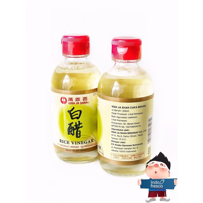 

Wan Ja Shan Cuka Beras Rice Vinegar 200Ml 013