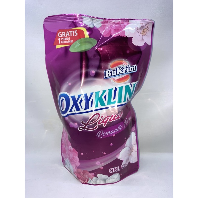 Bukrim Oxyklin Liquid Detergen Cair Romantic Floral 750ml