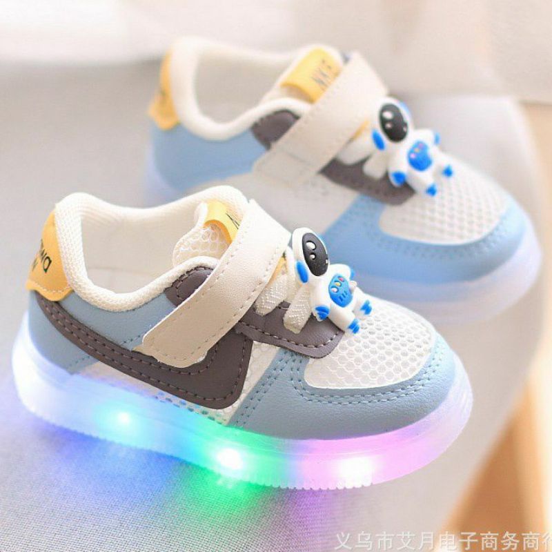 Sepatu Bayi &amp; Balita Laki-Laki Dan Perempuan Import Lampu LED Size 16-26