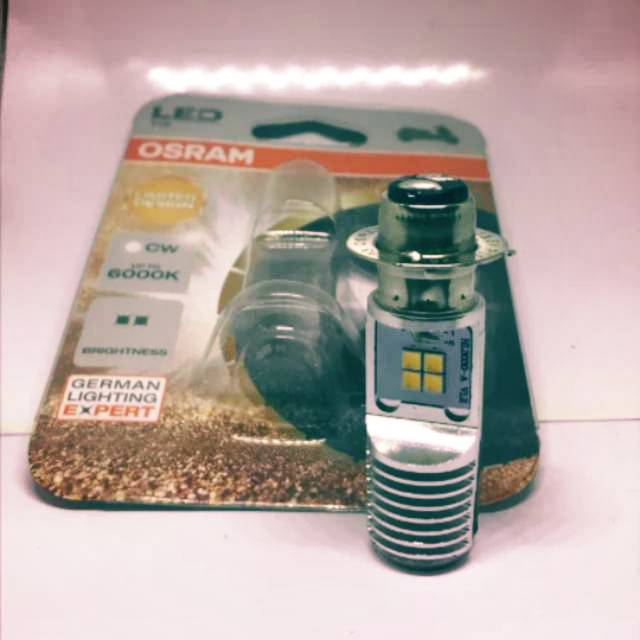 LAMPU DEPAN LED OSRAM 2 sisi H6 ac dc WARNA PUTIH. Motor