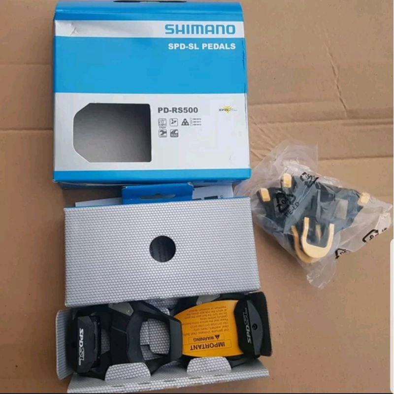 Pedal cleat Road shimano RS500 penerus pengganti R540 termasuk cleat.