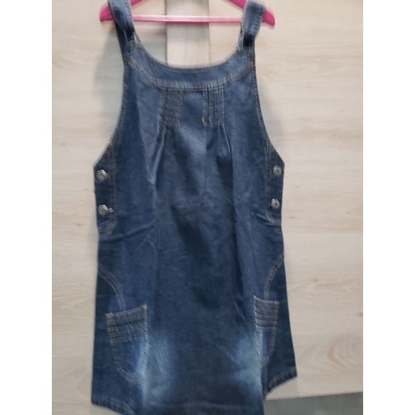 dress anak denim Nevada preloved