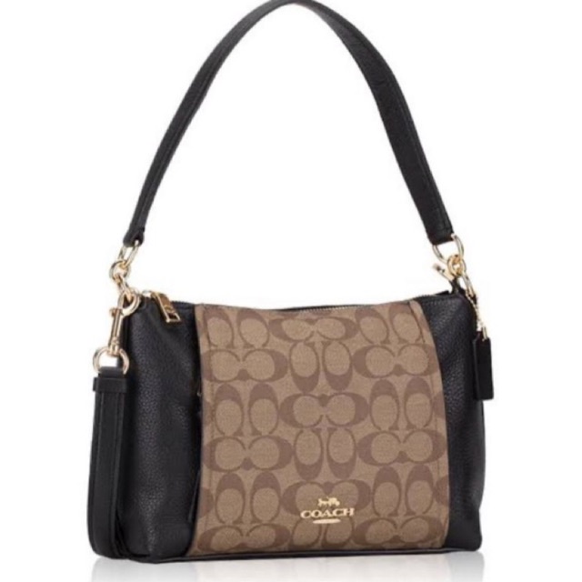 Coach Small Marlon Shoulder Bag In Signature Canvas (1600)