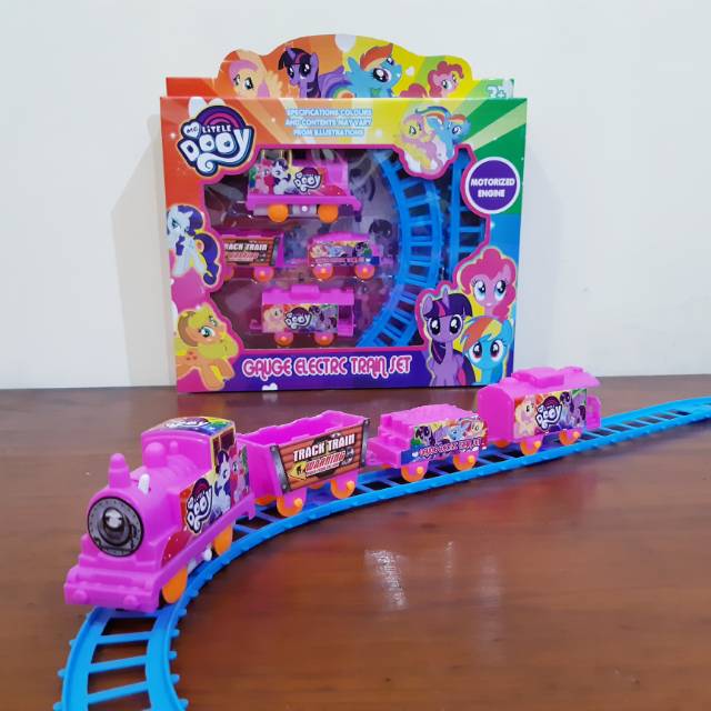 Mainan Kereta Api Little Pony Anak Edukatif - Rail Train Rel Edukasi