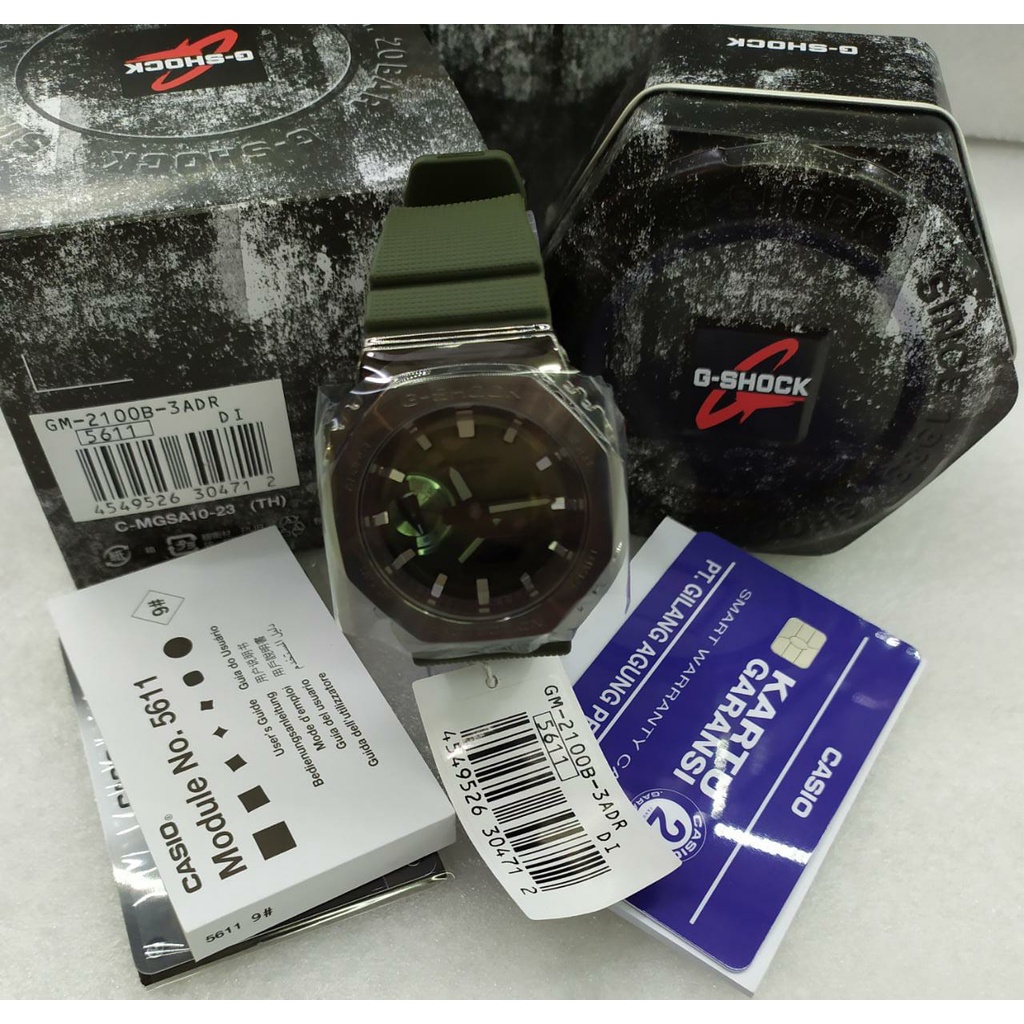 CASIO G-SHOCK GM-2100-1ADR/ GM-2100N-2ADR/ GM-2100B-3ADR/ GM-2100B-4ADR JAM TANGAN PRIA ORIGINAL