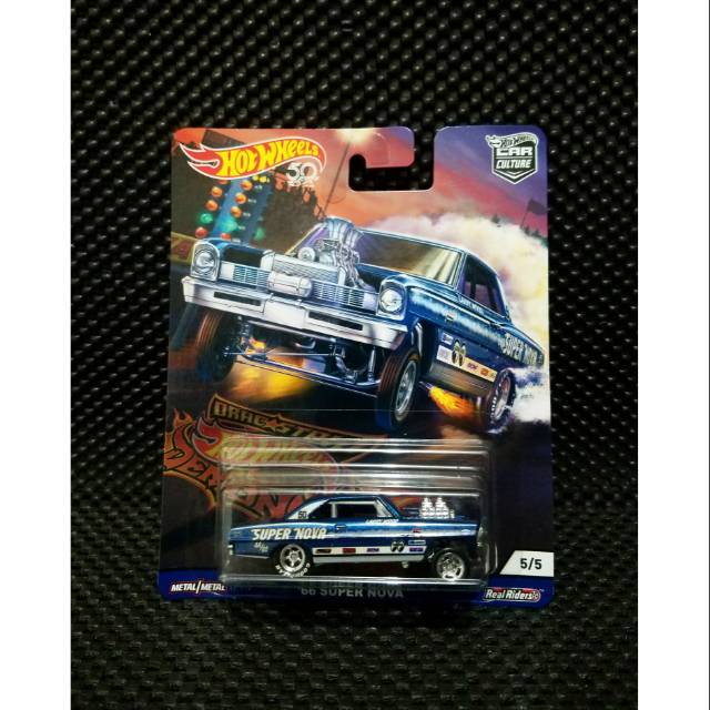 Hot wheels 66 Super Nova Biru dragstrip demons