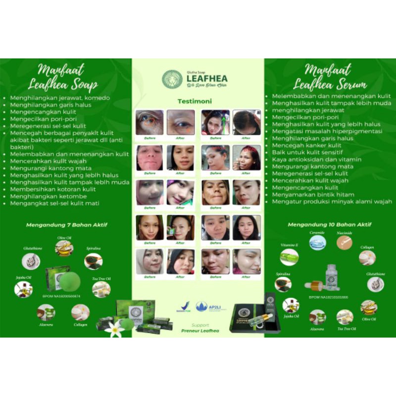 Leafhea (sabun dan serum)