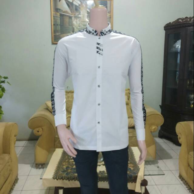 Seragam gus azmi koko hadroh azzahir assakhi/elrumi koko modern pria sholeh grup majelis marawis bbm