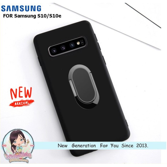Case Samsung S10 S10e Lite RING Magnetic Slim Matte Softcase Casing