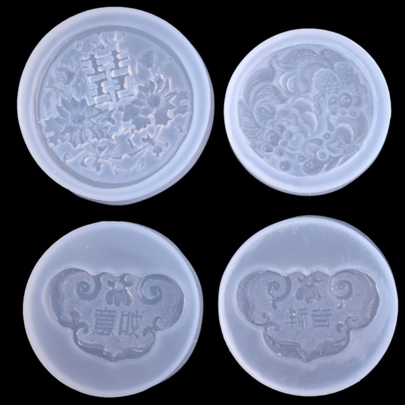 Siy Cetakan Resin Epoksi Uv Mini 3d Bahan Silikon Untuk Aksesoris Perhiasan / Liontin / Hadiah Diy