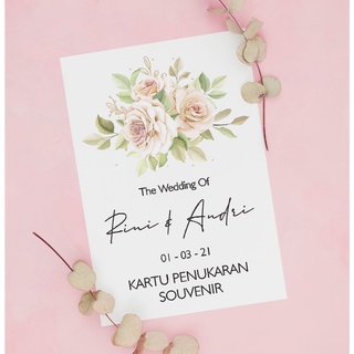 Image of thu nhỏ Kartu / Voucher Souvenir | Kartu Pengambilan Makanan | Kartu Ucapan Terimakasih Pernikahan | Wedding Card 043 A #0