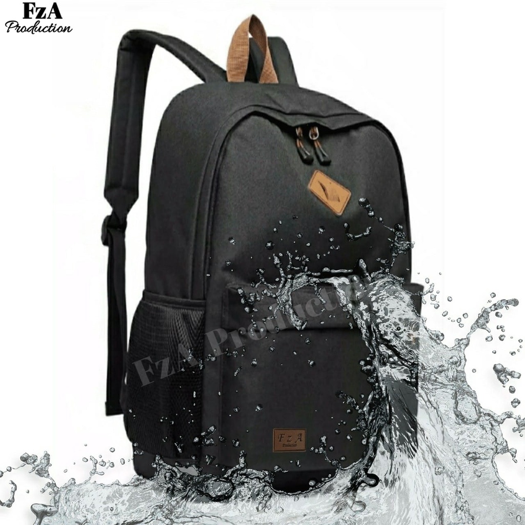 FzA Official - Tas Ransel Distro Casual Pria Wanita / Tas Ransel Laptop Backpack Sekolah Kuliah Distro Original Tas Punggung Laptop - BLKRC