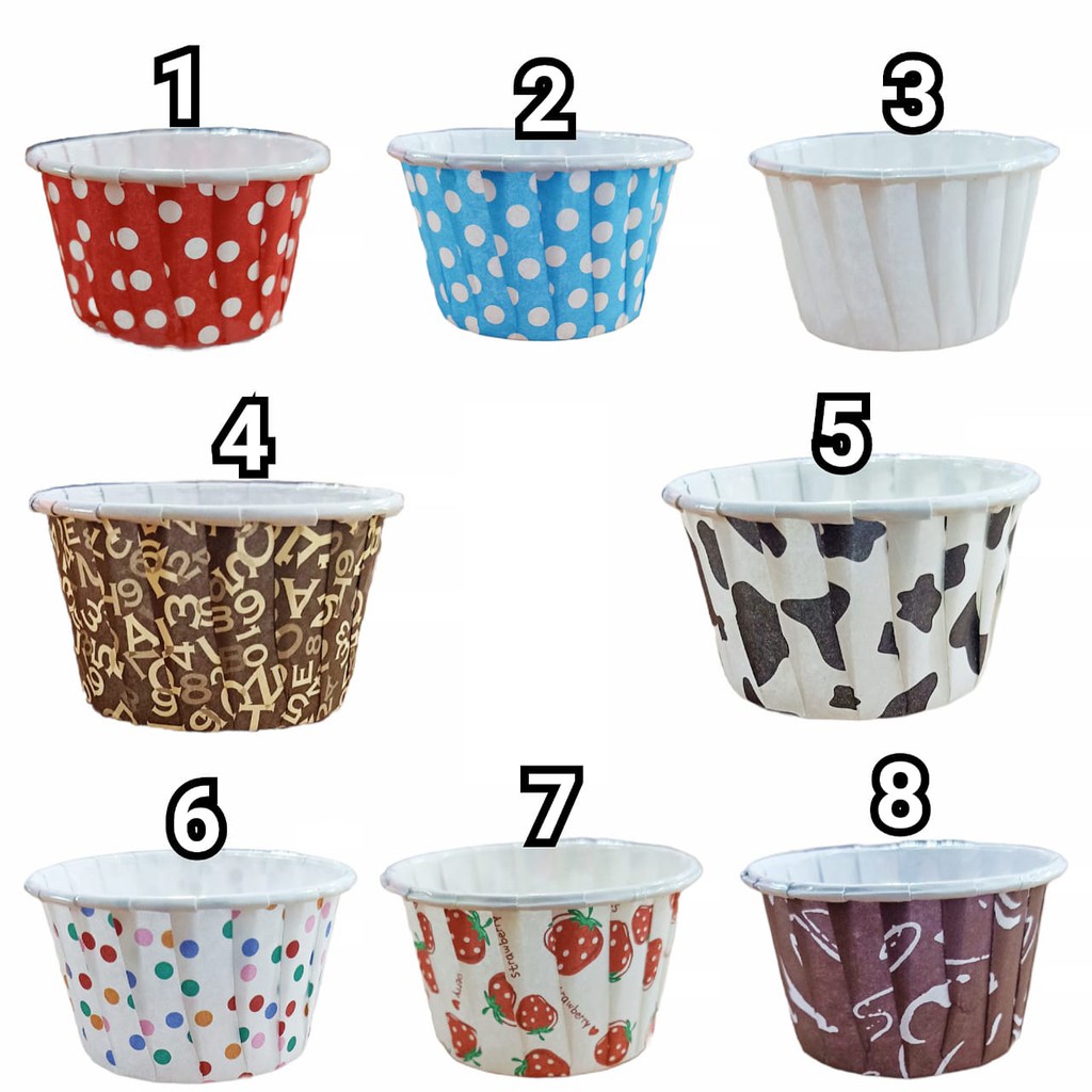 Cetakan - Paper Kertas Papercup - Cup Cupcake / Muffin / Kue Glossy S