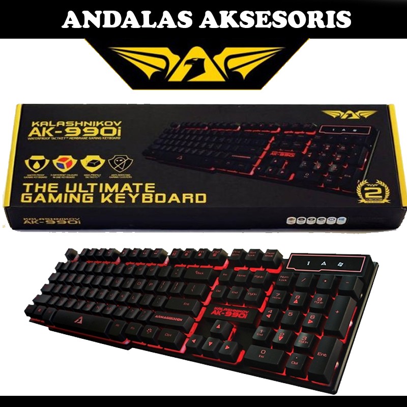 Keyboard Gaming Armageddon AK-990i Backlight Color